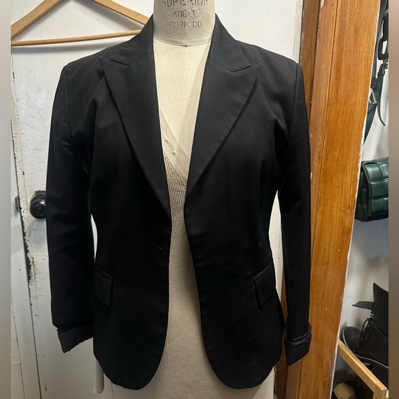 Versace Black Wool Blend Blazer 44 IT/ 8 US EUT - Picture 2 of 7